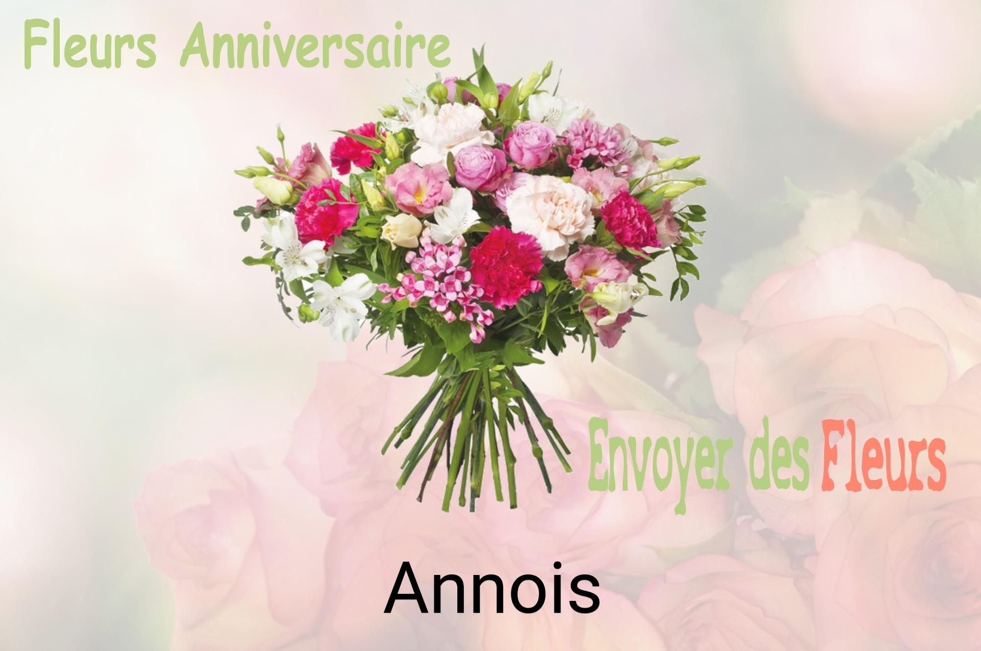 Bouquet de fleurs d’anniversaire livré à Annois